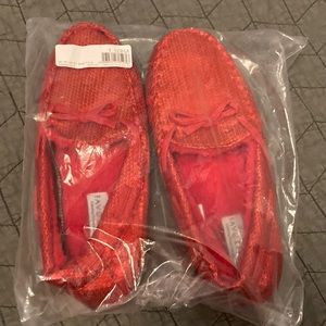 Brand New! Ruby House Slippers!! Red sequins. Size L.